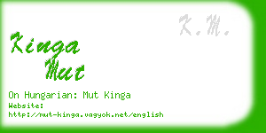 kinga mut business card